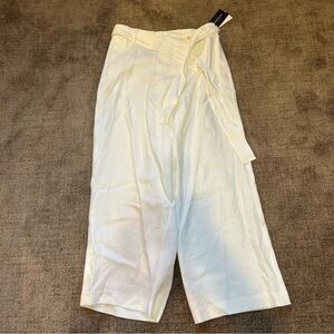 Lafayette 148 New York Cream Wide Leg Pants